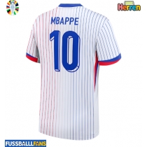 Frankreich Kylian Mbappe #10 Auswärtstrikot EM 2024 Kurzarm